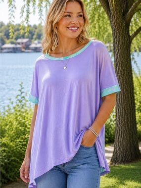 Celeste USA Star Stripe Tunic Top - Large - NWOT